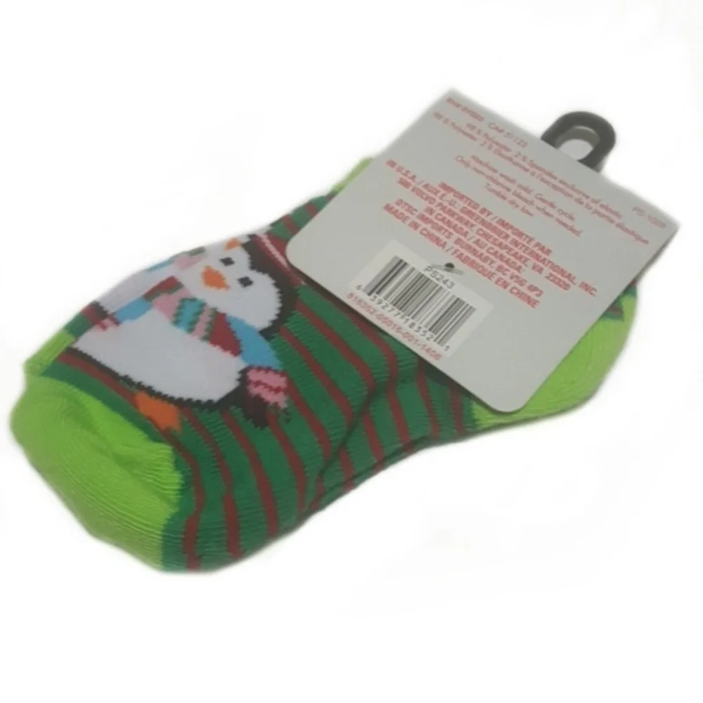 Christmas Kids Penguin Holiday Socks Size 4-6